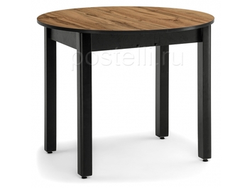 Стол раскладной Шен черный/дуб вотан (Арт 471765)