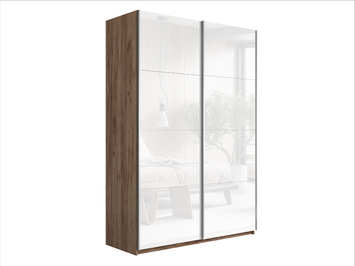 Шкаф-купе Прайм Люкс 2-х дверный (стекло)