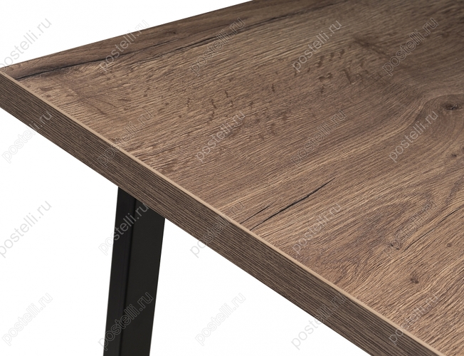 Стол Эльпатия 110 дуб галифакс/черный матовый (Арт. 368661) столешница