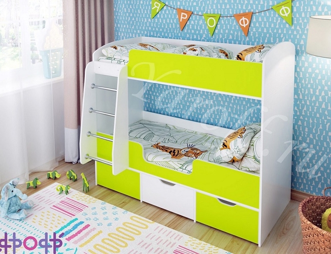 Кровать двухъярусная "Малыш Двойняшка" Ярофф Москва