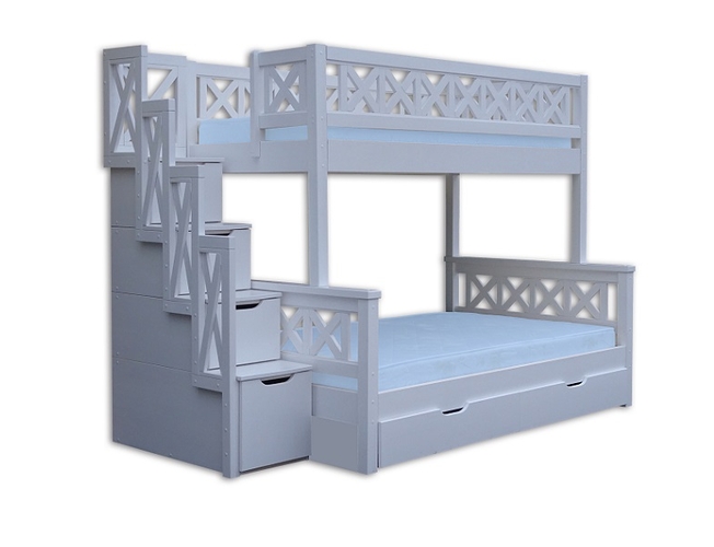 Кровать двухъярусная Велес Прованс с ящиками