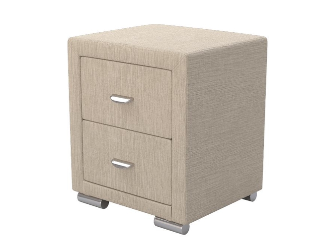 Купить тумбу прикроватную из ткани Orma Soft 2 беж