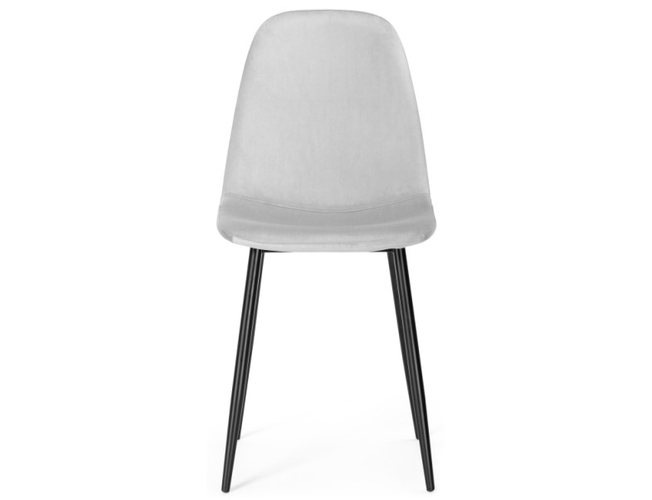 Стул на металлокаркасе Lilu light grey/black (Арт.15119)