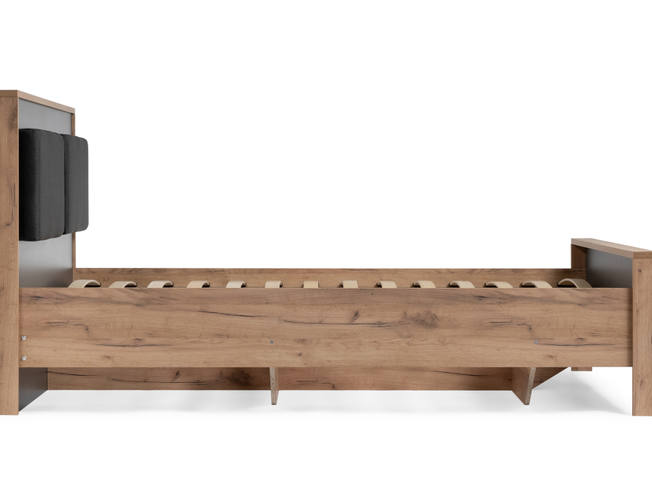 Кровать Тхан дуб крафт золотой / антрацит