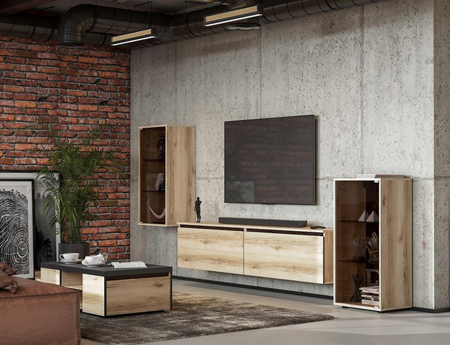 Тумба со стеклом Берген