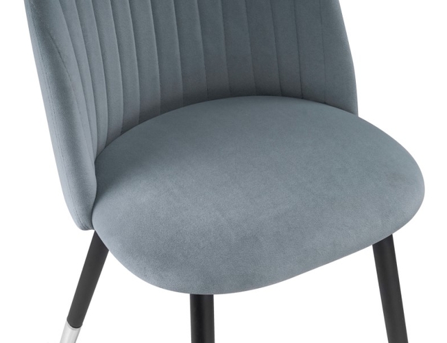 Стул на металлокаркасе Gabi gray/black (Арт.15115)