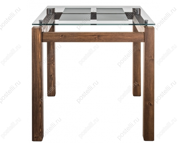 Стеклянный стол Бран кантри орех (Арт. 462084)