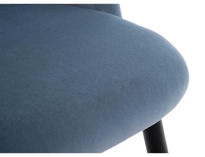 Стул на металлокаркасе Gabi blue/black (Арт.15112)