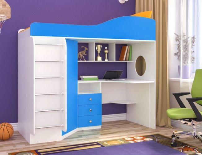 Кровать-чердак с лестницей Ярофф Москва