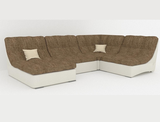 Диван модульный Монреаль 3 коричневый