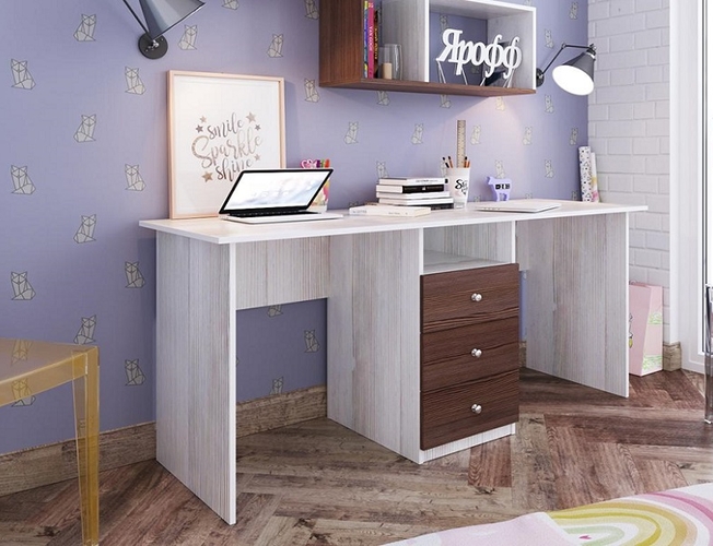 Стол письменный 2-х местный Ярофф Москва