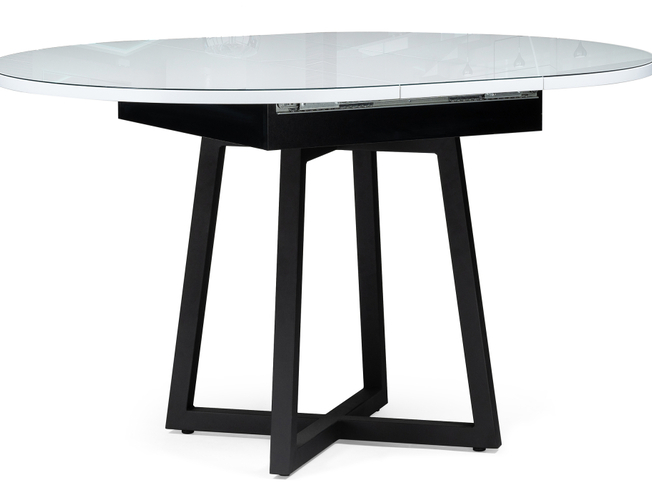 Деревянный стол Регна черный/белый (Арт.504219)