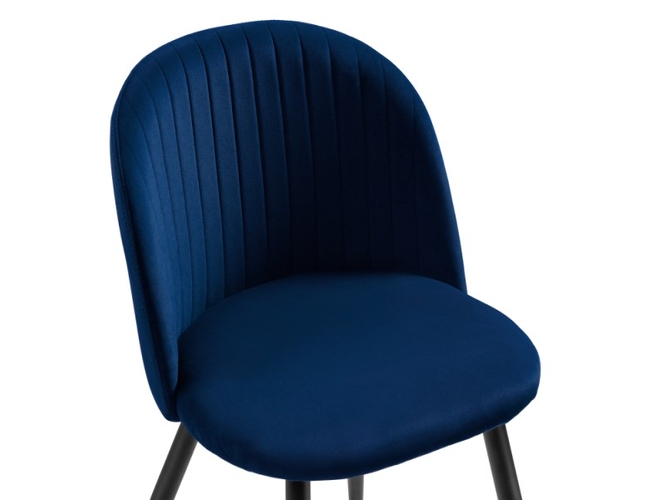 Стул на металлокаркасе Gabi 1 dark blue/black (Арт.15353)