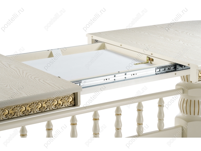 Обеденный стол Кассиль крем с золотой патиной (Арт. 450830)